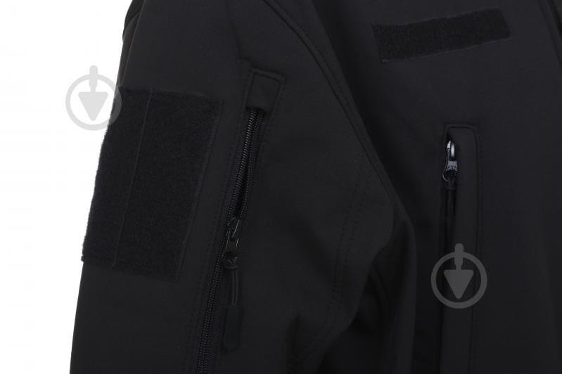 Куртка мужская демисезонная LOGOS-Tac тактическая "Softshell" теплая, под шеврон 04-07-00-0012 р.XL черная - фото 7