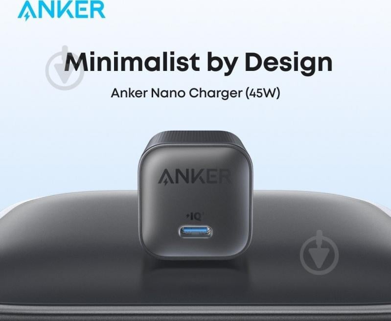 Сетевое зарядное устройство Anker Nano Charger 45W USB-C Black (A2692L11) - фото 4