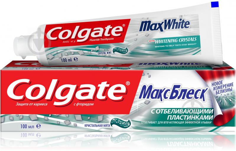 Зубная паста Colgate Макс Блеск отбеливающая 100 мл - фото 1