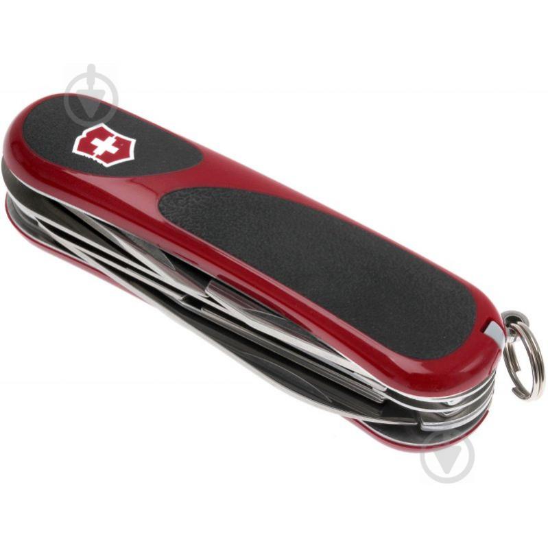 Ніж швейцарський Victorinox Delemont EvoGrip 18 red/black 2.4913.C - фото 5