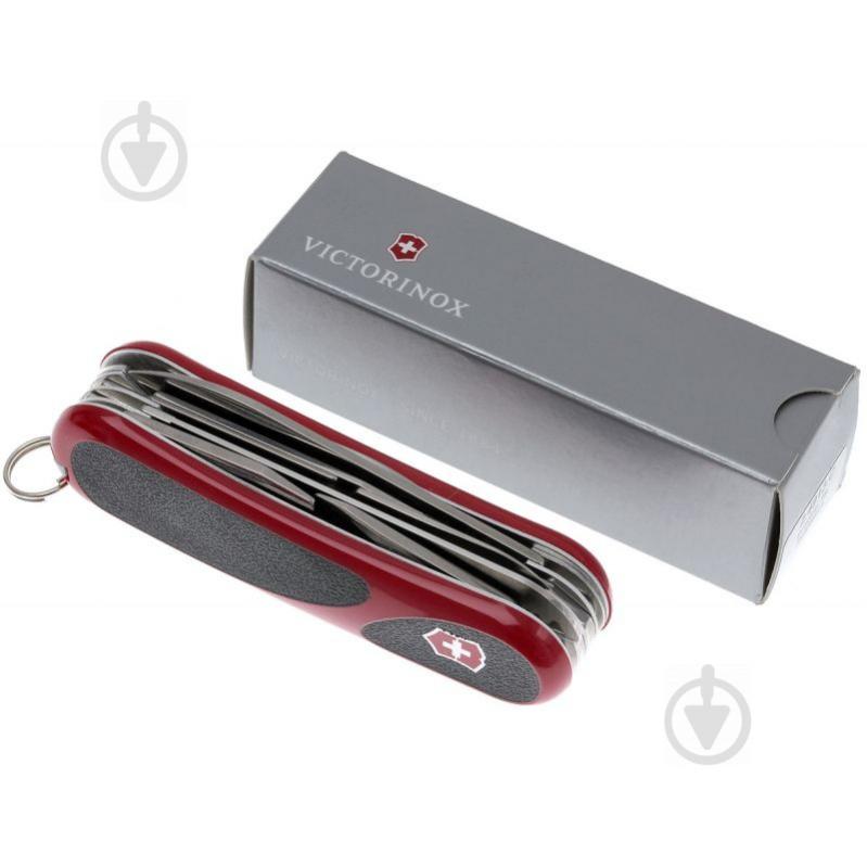 Ніж швейцарський Victorinox Delemont EvoGrip 18 red/black 2.4913.C - фото 6