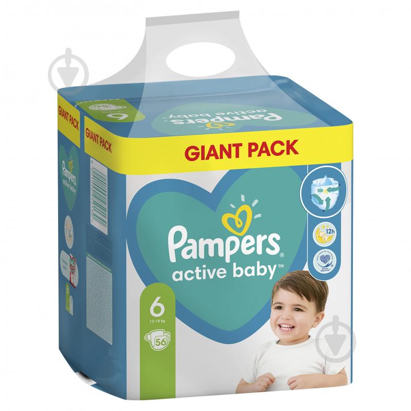 Подгузники Pampers Active Baby 6 13-18 кг 56 шт. - фото 2