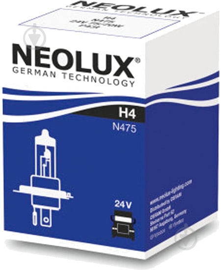 Автолампа галогенная Neolux Standart H4 75/70 Вт 1 шт.(N475) - фото 3