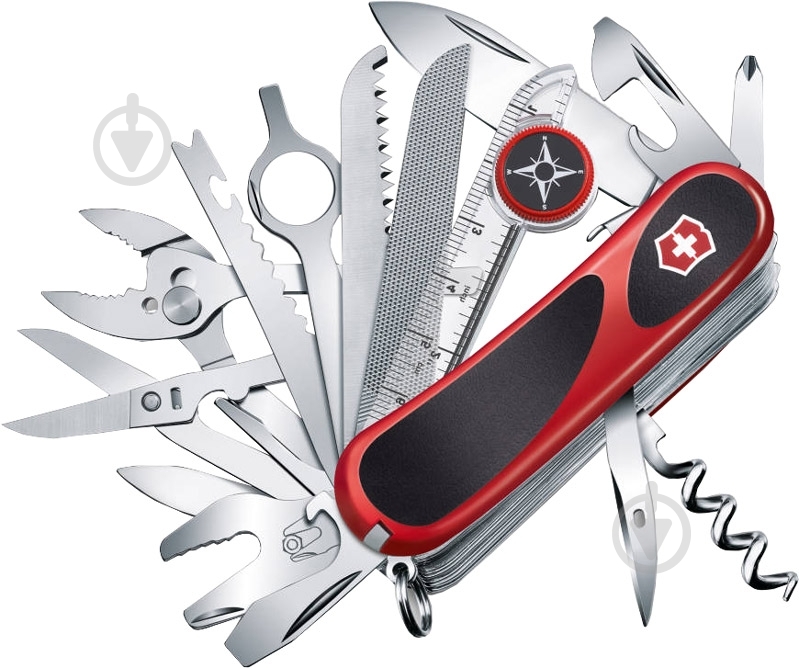 Нож Victorinox Delemont EvoGrip S54 red/black 2.5393.SC 2.5393.SC - фото 1