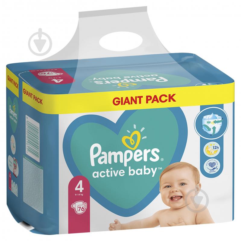 Підгузки Pampers Active Baby 4 9-14 кг 76 шт. - фото 2