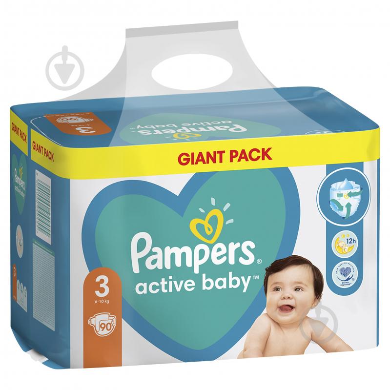 Подгузники Pampers Active Baby 3 6-10 кг 90 шт. - фото 2