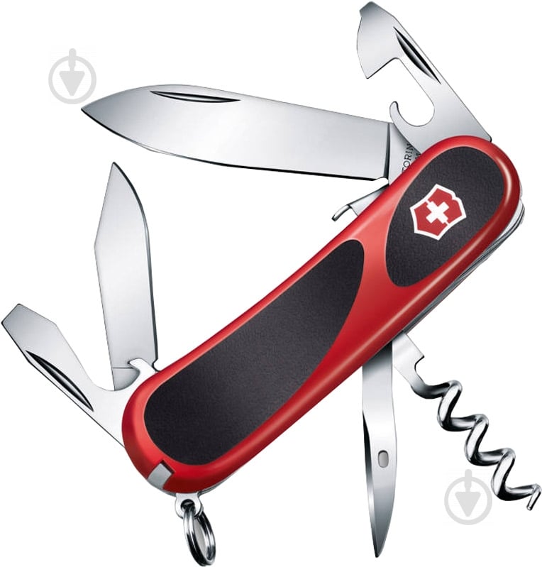 Ніж швейцарський Victorinox Delemont EvoGrip S101 red/black 2.3603.SC - фото 1