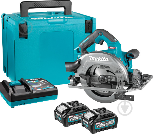 Пила дисковая Makita XGT 40 V Max 190 мм HS004GM202 - фото 1