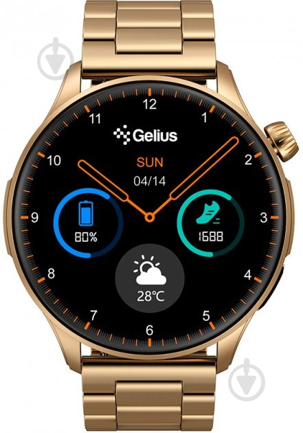 Смарт-годинник Gelius Pro GP-SW010 Amazwatch GT3 bronze gold (00000094257) - фото 3