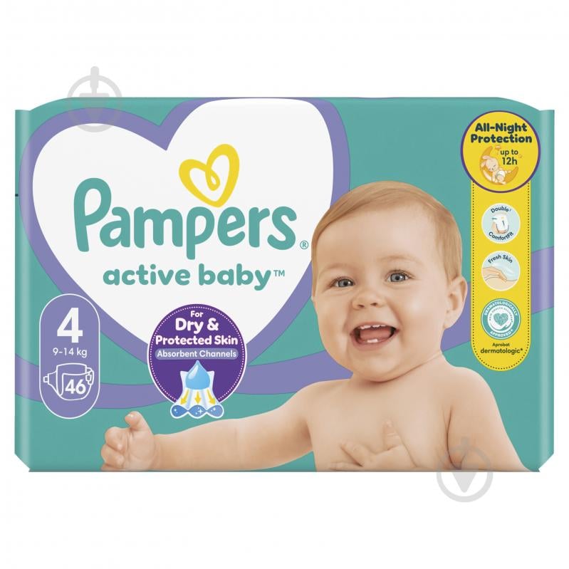 Підгузки Pampers Active Baby 4 9-14 кг 46 шт. - фото 2