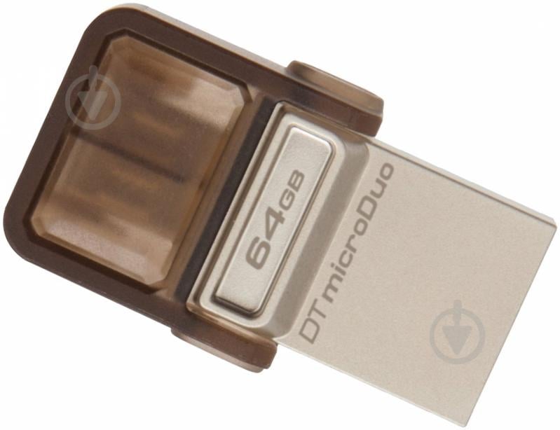 Флеш-пам'ять USB Kingston DataTraveler MicroDuo 64 ГБ USB 2.0 microUSB (OTG) (DTDUO/64GB) - фото 1