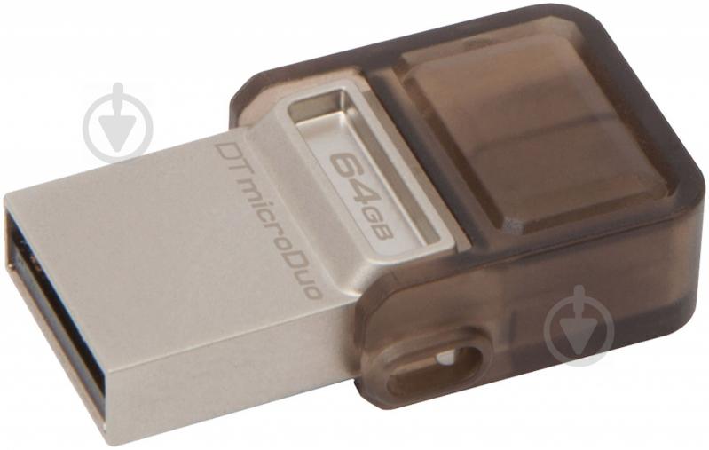 Флеш-пам'ять USB Kingston DataTraveler MicroDuo 64 ГБ USB 2.0 microUSB (OTG) (DTDUO/64GB) - фото 2