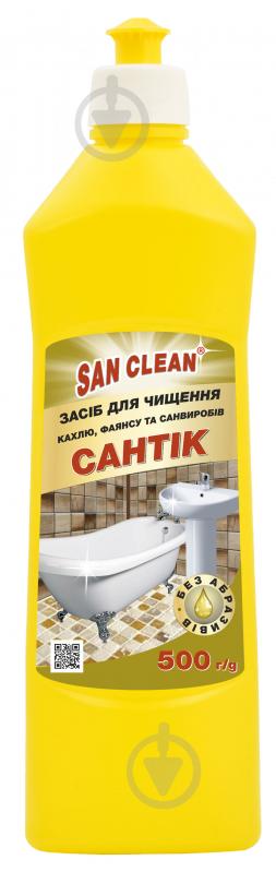 Засіб SAN CLEAN Сантік для чищення кахелю, фаянсу та санвиробів 0,5 л - фото 1