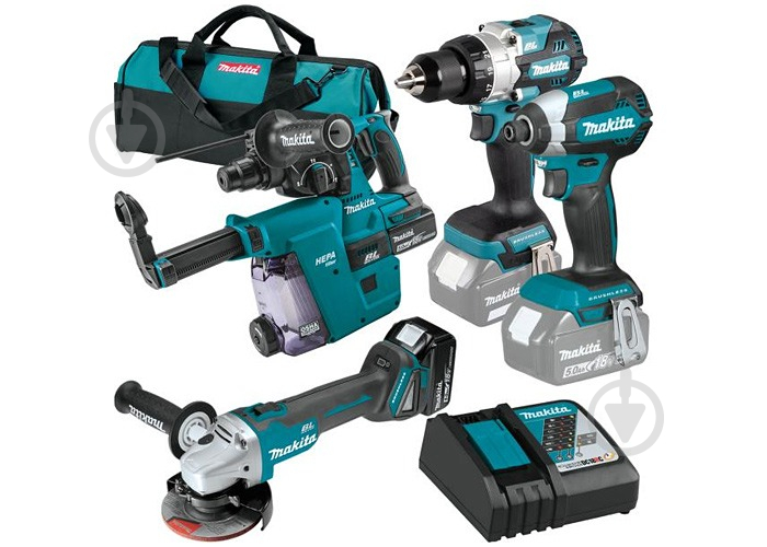 Набір електроінструментів Makita акумуляторних DLX4155TX1 - фото 1