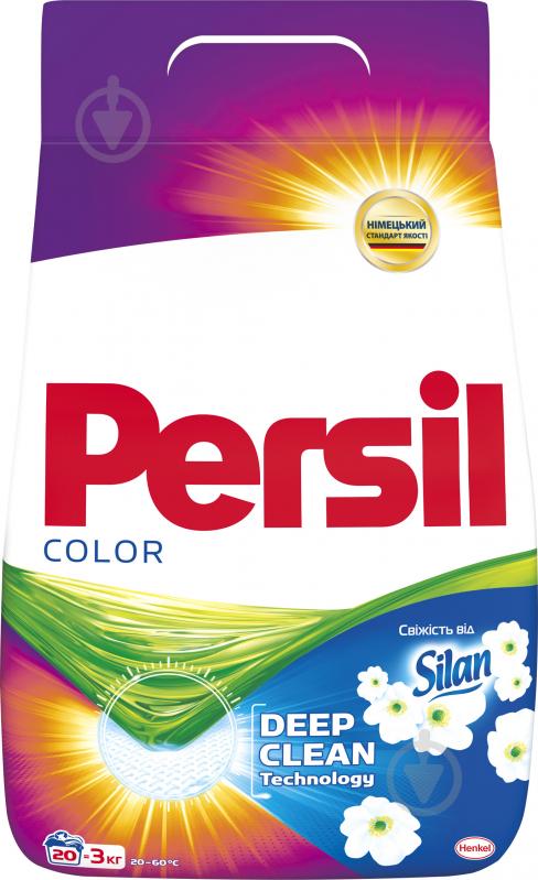 Порошок для машинного та ручного прання Persil Color свіжість від Silan 3 кг - фото 1