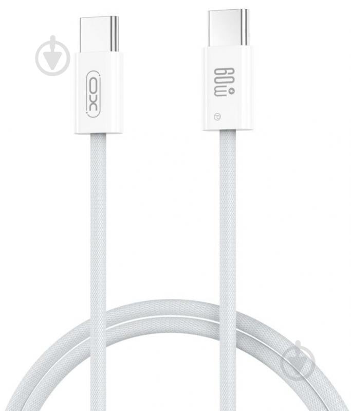 Кабель Xo NBQ273 Imitation Series Type-C to Type-C — 60W 1 м білий (NBQ273_C_White) - фото 3 Кабель Xo NBQ273 Imitation Series Type-C to Type-C — 60W 1 м білий (NBQ273_C_White) - фото 3