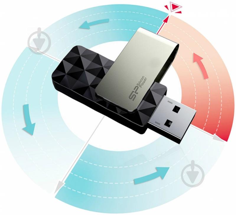 Флеш-память USB Silicon Power Blaze B30 32 ГБ USB 3.0 (SP032GBUF3B30V1K) - фото 4