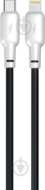 Кабель Gelius Full Silicon GP-UCN001CL Type-C to Lightning 1,2 м черно-белый (00000092316) - фото 1