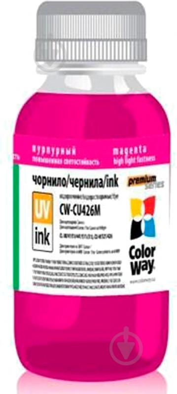 Чорнило ColorWay CW-CU426M01 100мл magenta - фото 1 Чорнило ColorWay CW-CU426M01 100мл magenta - фото 1