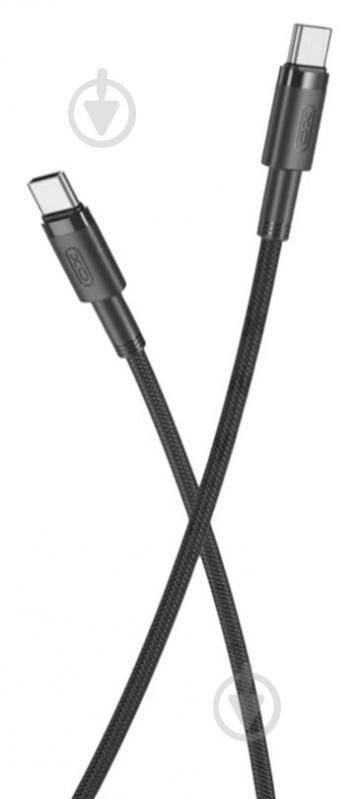 Кабель Xo NBQ199 High Power Braided Type-C to Type-C — 100W 1 м чорний (NBQ199_С_Black) - фото 1 Кабель Xo NBQ199 High Power Braided Type-C to Type-C — 100W 1 м чорний (NBQ199_С_Black) - фото 1