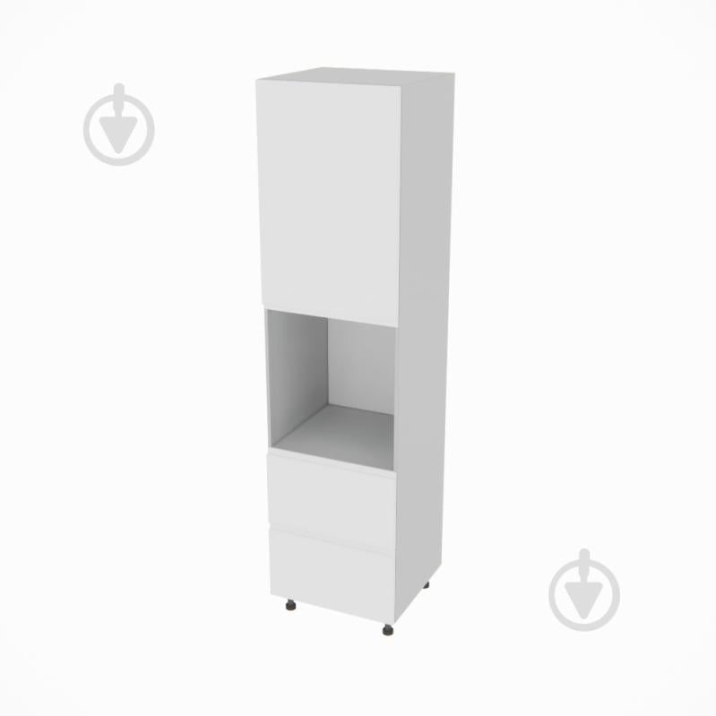 Пенал Влада ( П 60 ДШ (920) FAVORIT правая) белый шелк/пепельный Світ Меблів - фото 1 Пенал Влада ( П 60 ДШ (920) FAVORIT правая) белый шелк/пепельный Світ Меблів - фото 1