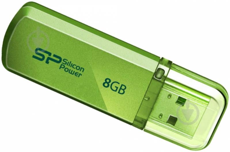 Флеш-пам'ять USB Silicon Power Helios 101 8 ГБ USB 2.0 green (SP008GBUF2101V1N) - фото 1