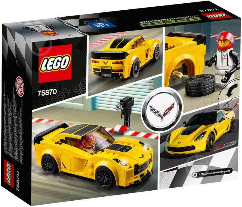 Конструктор LEGO Speed Champions Chevrolet Corvette Z06 75870 - фото 7