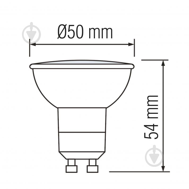 Лампа светодиодная HOROZ ELECTRIC VISION-10 10 Вт MR16 матовая GU10 220 В 4200 К 001-022-0010-060 - фото 2