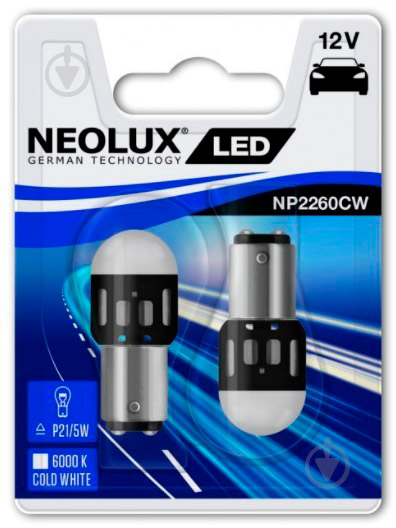 Автолампа світлодіодна Neolux LED P21W 1,2 Вт 2 шт.(NP2260CW-02B) - фото 3