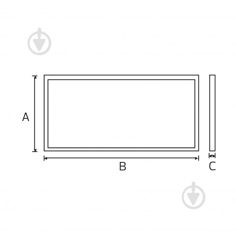 LED-панель HOROZ ELECTRIC накладная 6400K IP20 PROTEUS-48 48 Вт белый 056-014-0048-050 - фото 2