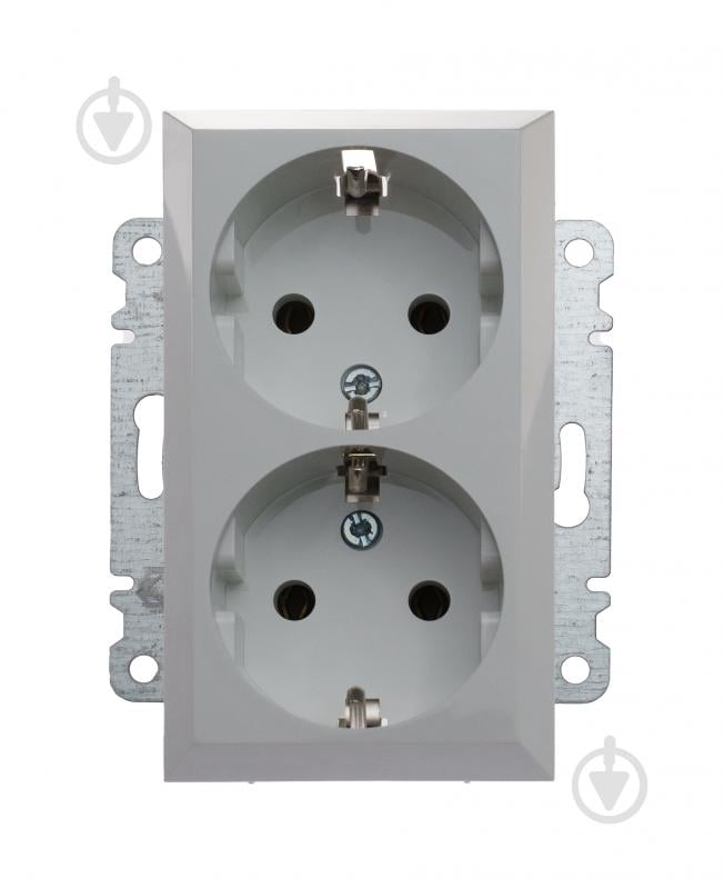 Механізм розетки із заземленням Makel Karea IP20 білий 57001082 - фото 2