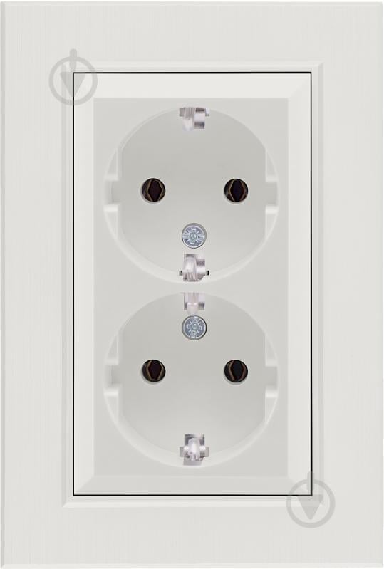 Механізм розетки із заземленням Makel Karea IP20 білий 57001082 - фото 1