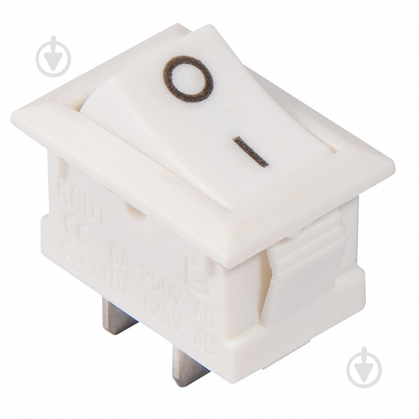 Кнопка Аско-Укрем KCD1-101 White/White біл A0140040052 - фото 1