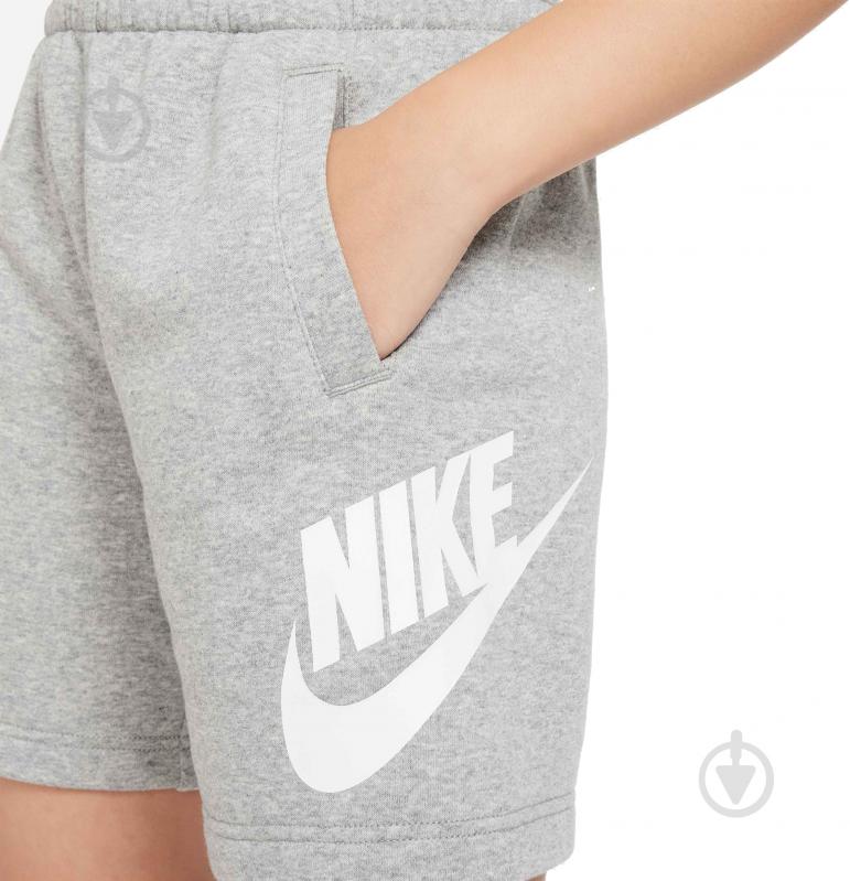 Шорты Nike K NSW CLUB FT SHORT HBR FD2997-063 р. XL серый - фото 4