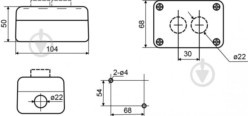 Пост кнопковий Аско-Укрем XAL-D222 A0140020063 - фото 5