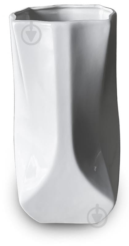 Ваза керамическая Ева 28 см белая - фото 1