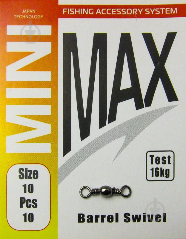 Вертлюг MiniMax Barrel Swivel 10 шт. YM-1707-10 - фото 1 Вертлюг MiniMax Barrel Swivel 10 шт. YM-1707-10 - фото 1