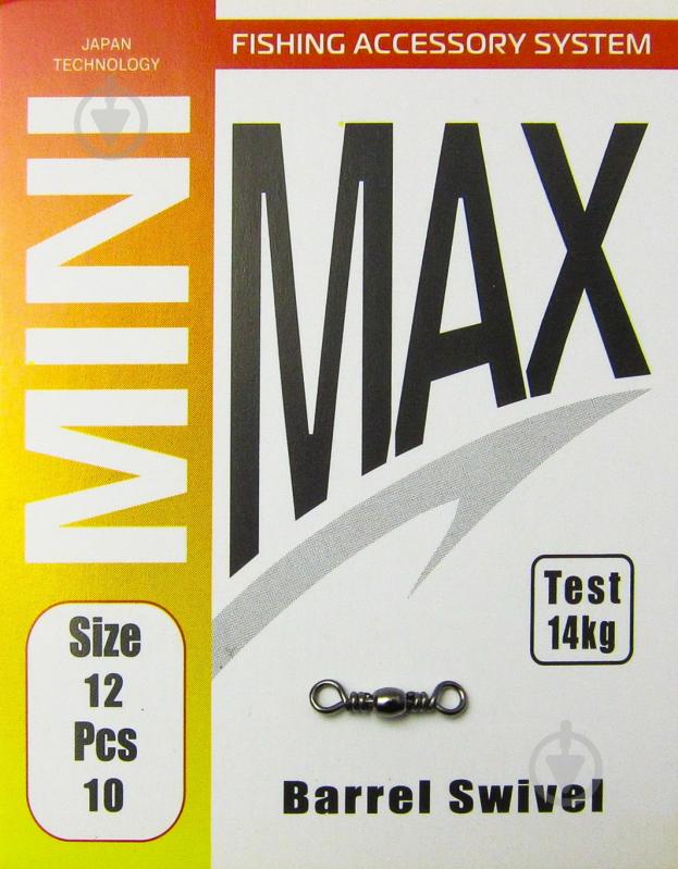 Вертлюг MiniMax Barrel Swivel 10 шт. YM-1707-12 - фото 1