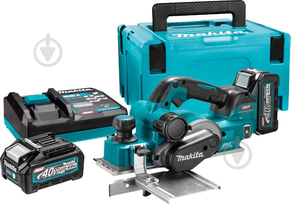 Електрорубанок Makita 40V XGT 82 мм KP001GM201 - фото 1