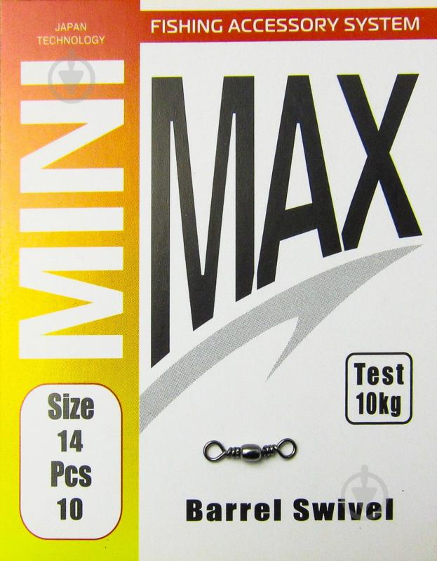 Вертлюг MiniMax Barrel Swivel 10 шт. YM-1707-14 - фото 1