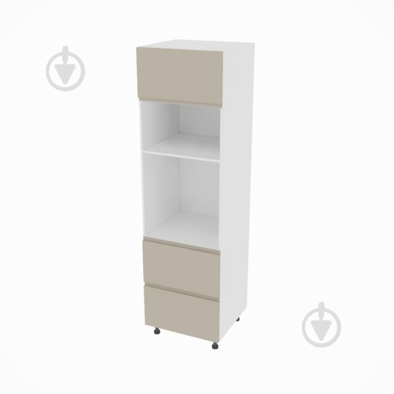 Шкаф під духовку та НВЧ-піч Влада ( П 60 ДШ п/мікрохв. (720) FAVORIT ліва) айворі/білий Світ Меблів - фото 1