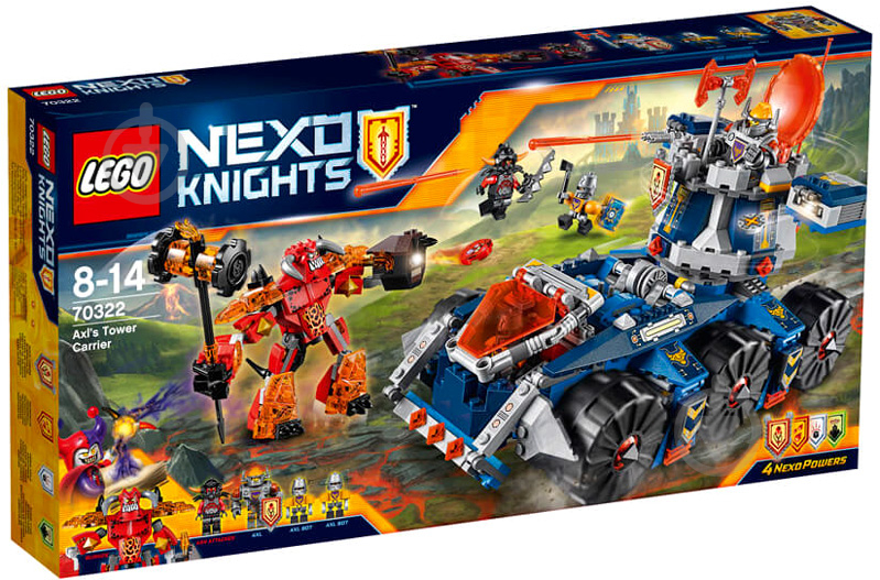 Конструктор LEGO Nexo Knights Боевая башня Акселя 70322 - фото 1