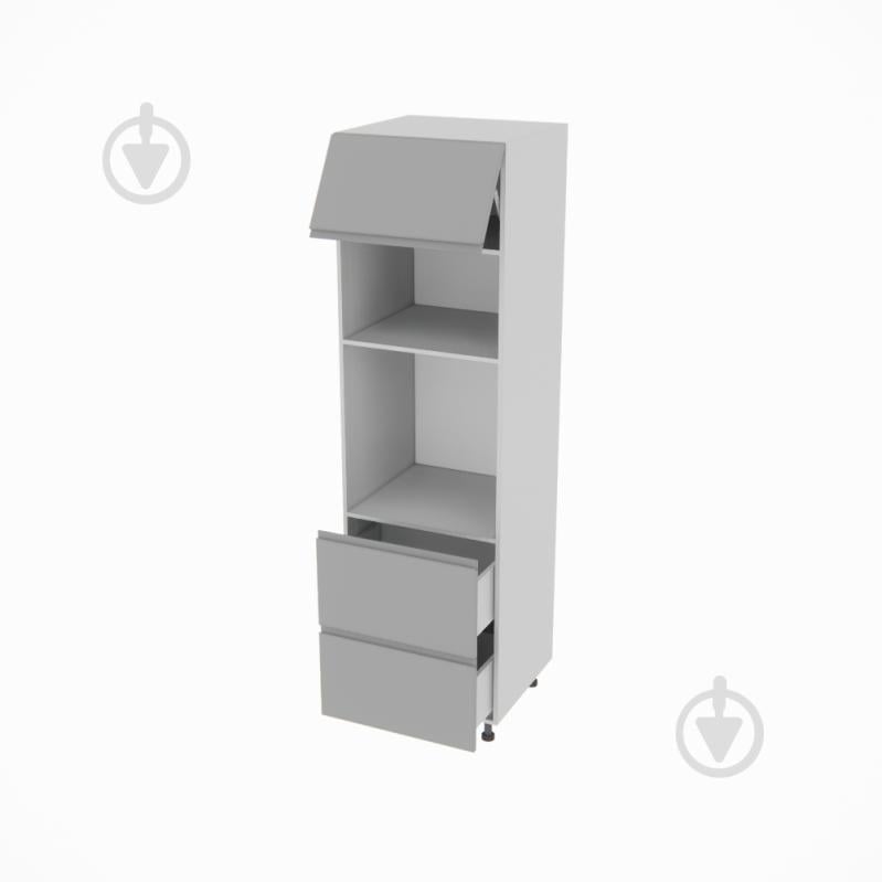 Шкаф под духовку и СВЧ-печь Влада ( П 60 ДШ п/микроволн. (720) FAVORIT правая) серый бархат/пепельный Світ Меблів - фото 2 Шкаф под духовку и СВЧ-печь Влада ( П 60 ДШ п/микроволн. (720) FAVORIT правая) серый бархат/пепельный Світ Меблів - фото 2