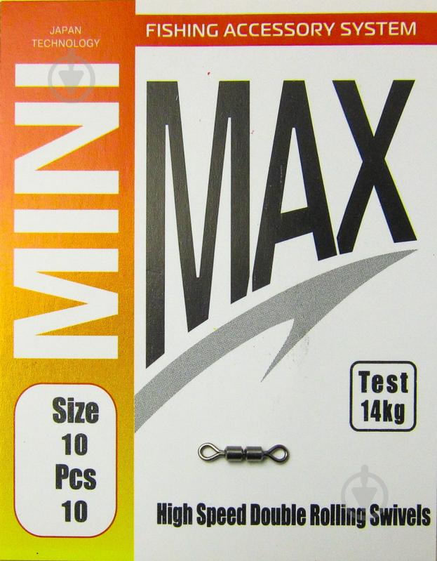 Вертлюг MiniMax High speed double rolling swivels 10 шт. YM-1045-10 - фото 1 Вертлюг MiniMax High speed double rolling swivels 10 шт. YM-1045-10 - фото 1