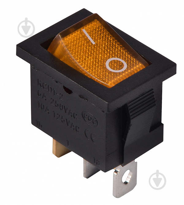 Кнопка Аско-Укрем KCD1-2-101N YL/B 220V A0140040055 - фото 1