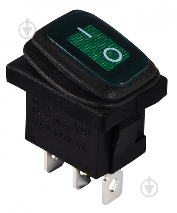 Кнопка Аско-Укрем KCD1-2-101NW GR/B 220V A0140040059 - фото 1