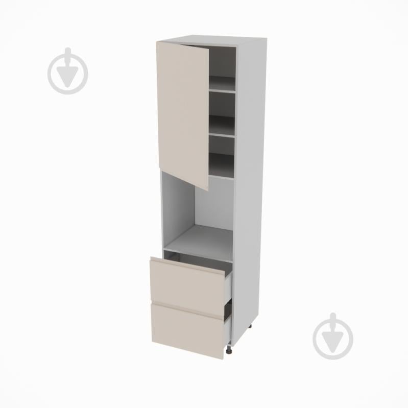 Пенал Влада ( П 60 ДШ (920) FAVORIT ліва) пломбір/попелястий Світ Меблів - фото 2 Пенал Влада ( П 60 ДШ (920) FAVORIT ліва) пломбір/попелястий Світ Меблів - фото 2