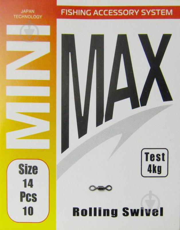 Вертлюг MiniMax Rolling Swivel 10 шт. YM-1001-14 - фото 1