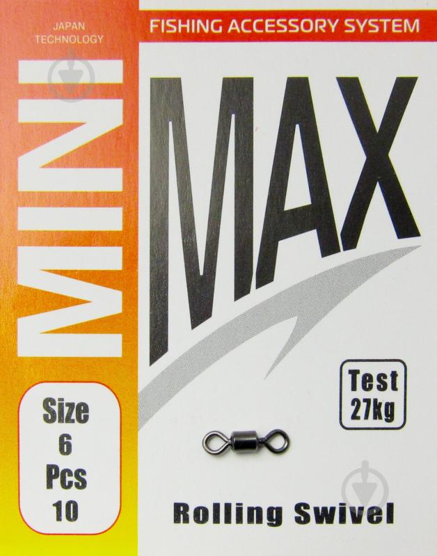 Вертлюг MiniMax Rolling Swivel 10 шт. YM-1001-6 - фото 1