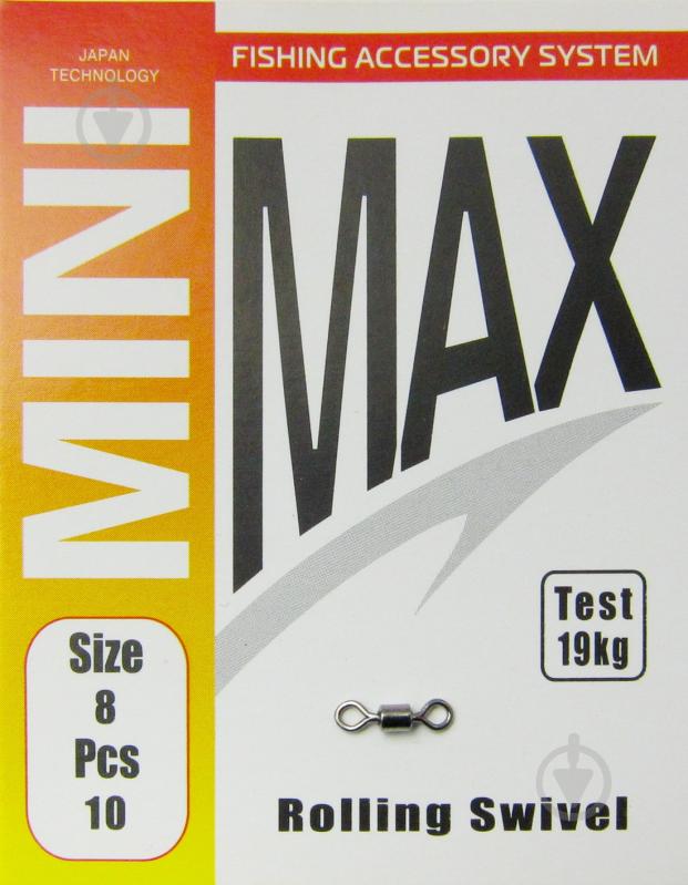Вертлюг MiniMax Rolling Swivel 10 шт. YM-1001-8 - фото 1